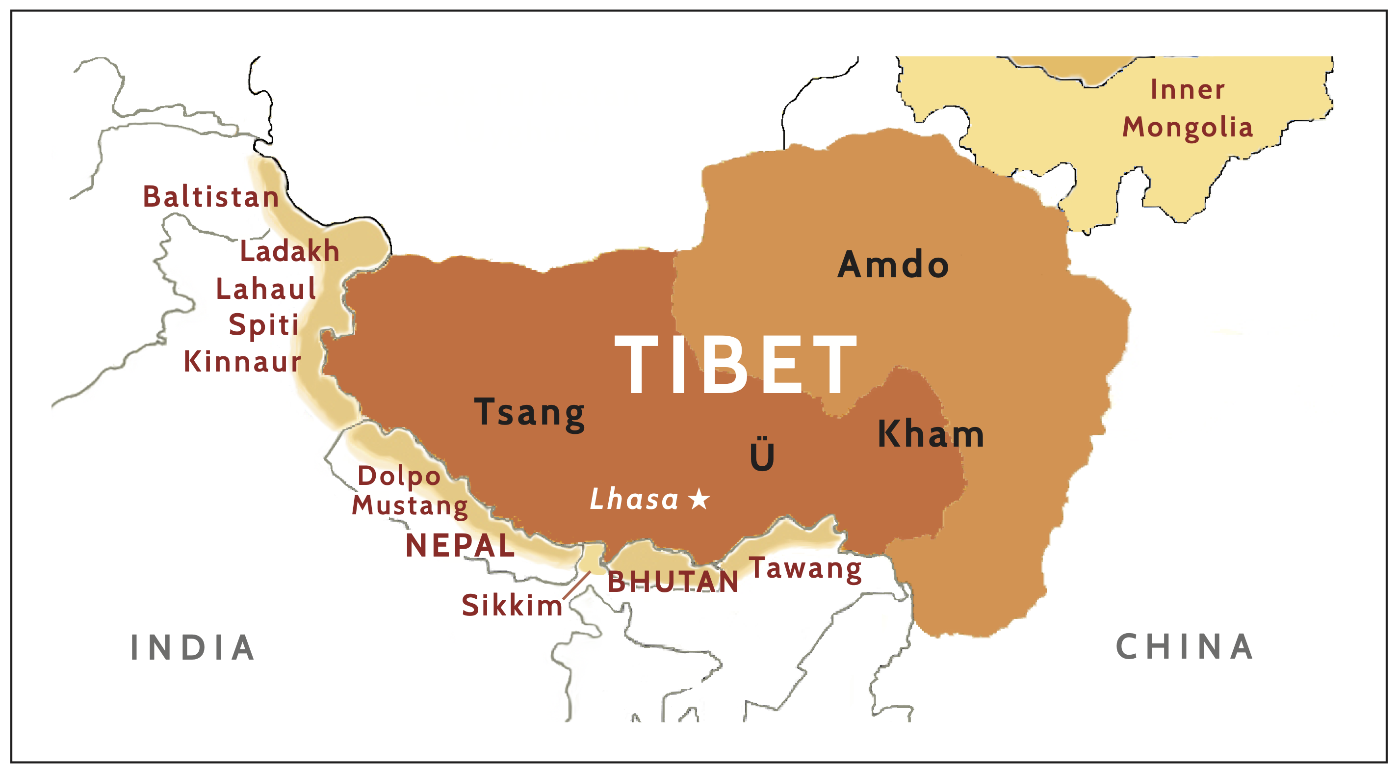 Tibet and Himalayan Tibetan cultural areas