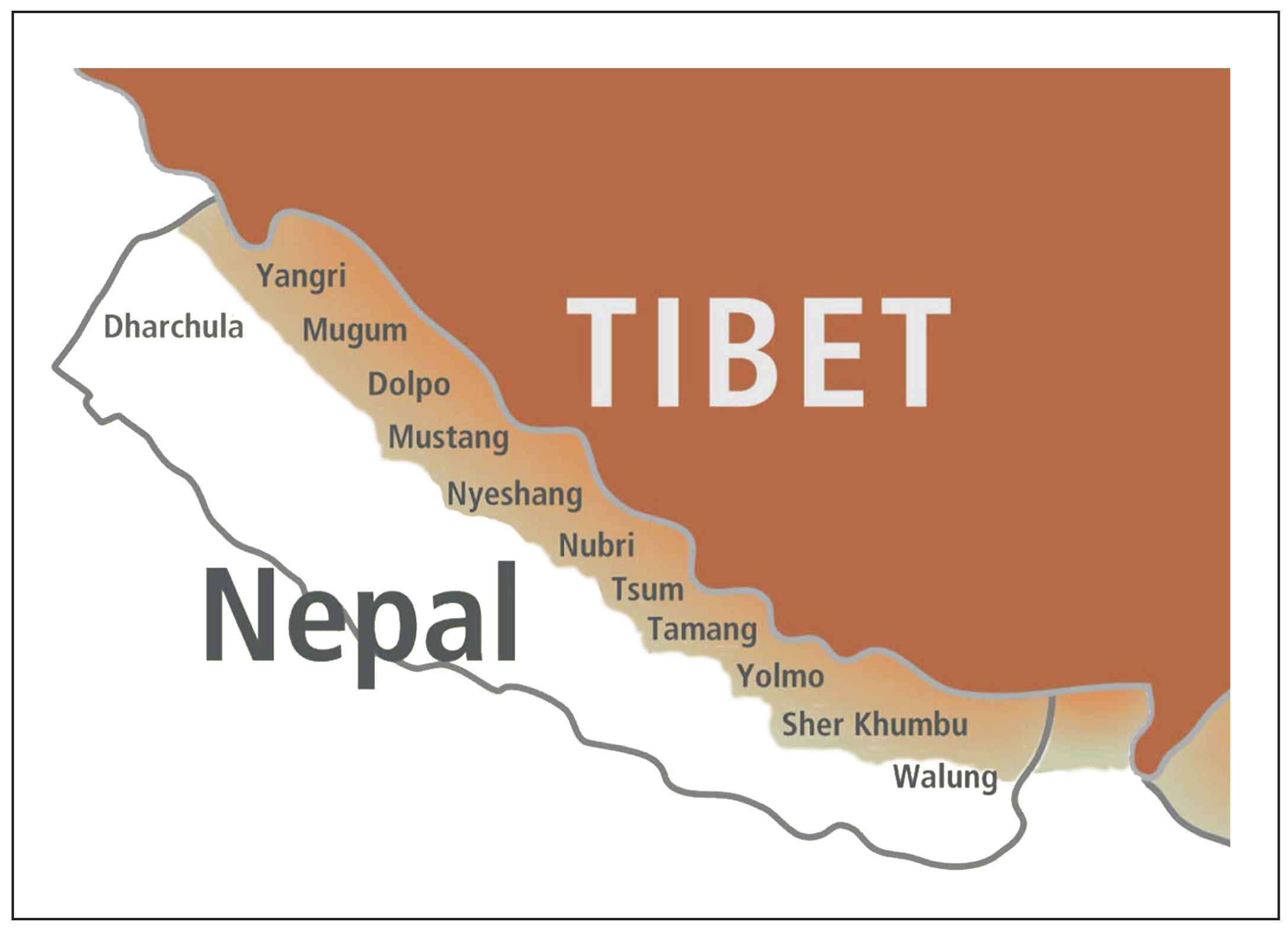 Ethnic Tibetan peoples and Tibetan Buddhist cultural areas in Nepal