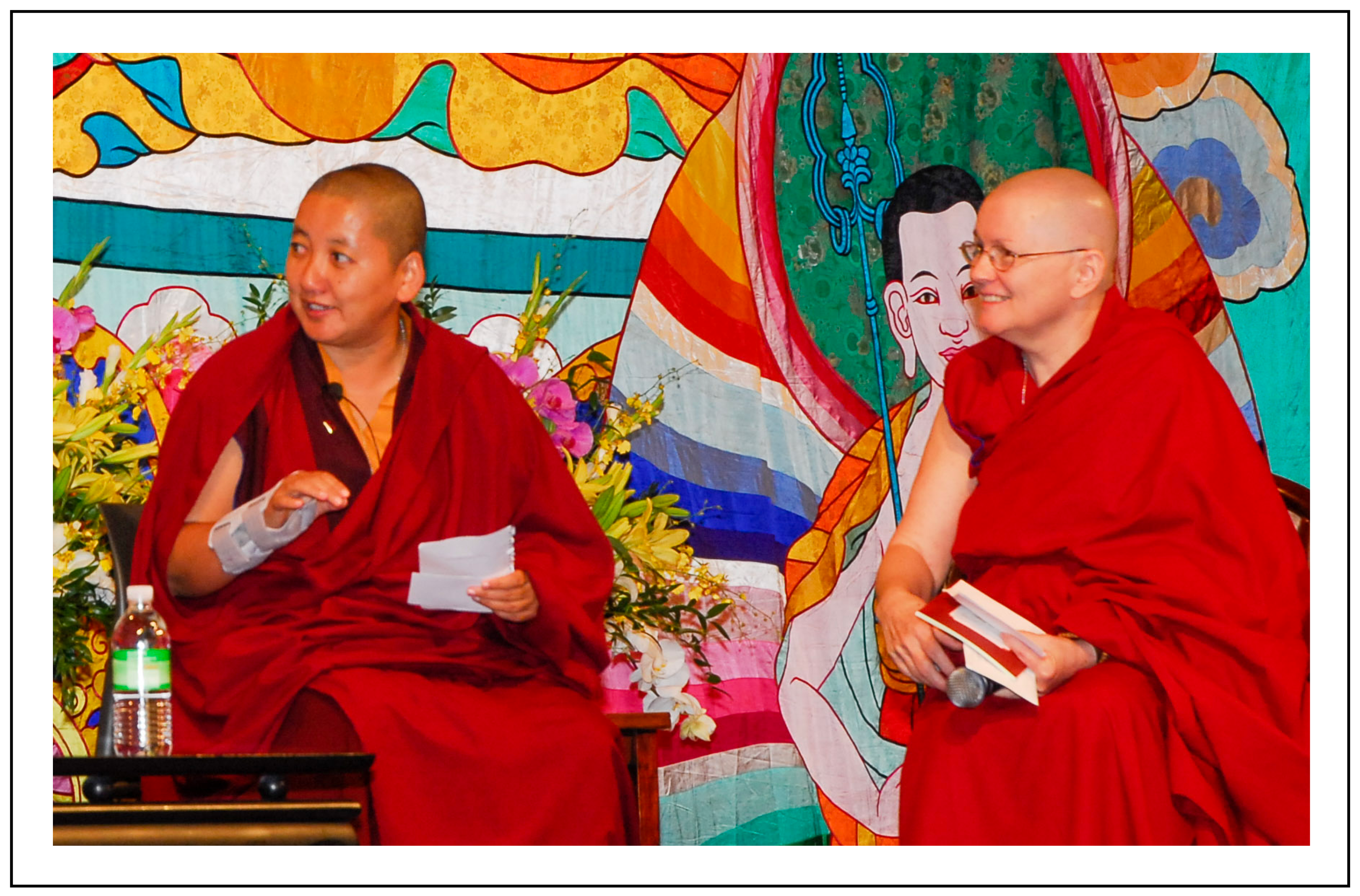 Khandro Rinpoche and Ani Tenzin Lhamo at The Heart of Change